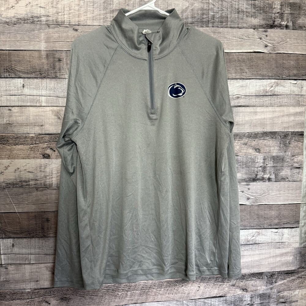 Alo Penn State Nittany Lions 1/4 Zip Pullover Gray Womens Sz M